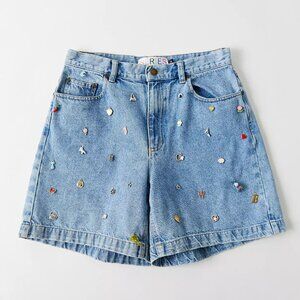 Urban Outfitters THE SERIES Junk Drawer Denim Shorts